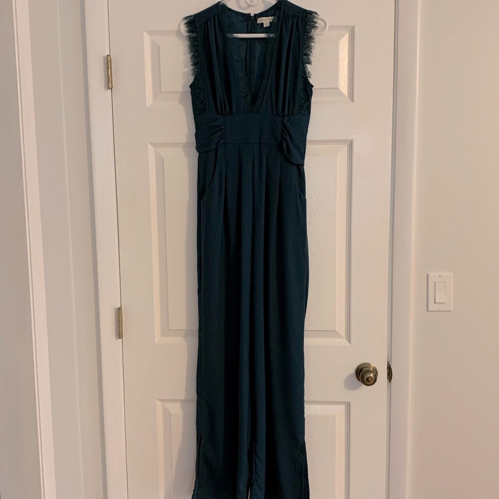 Francesca’s Emerald Green Jumpsuit